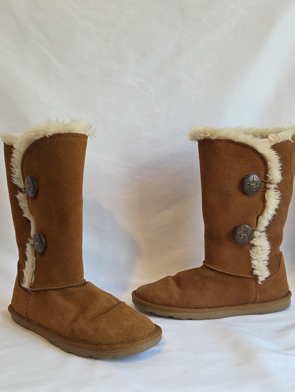 Sonoma Life & Style Carmel Brown Suede Leather Boots